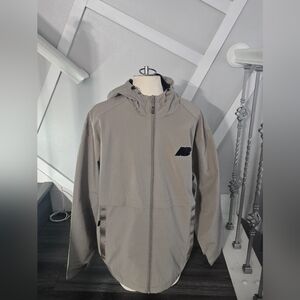 New Balance Men's Tan Hooded Windbreaker